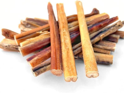 Wild Wolf 6-Inch Angus Bully Sticks (8 Ounces) Healthy, All-Natural, Long-Lasting Dog Chew Bones - Odor-Free - Mixed Thickness