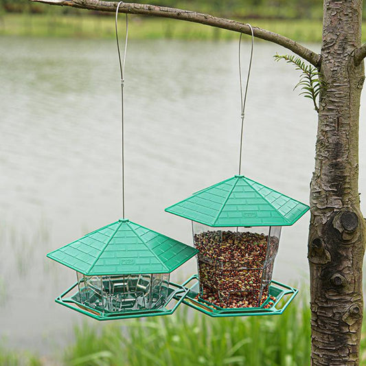 PHANCIR Bird Feeder for Outdoor Hanging 2.2 Lbs Capacity with Heavy Duty Water Resistance & Squirrel-Proof Design for Wild Bird Seed Fathersdaygift